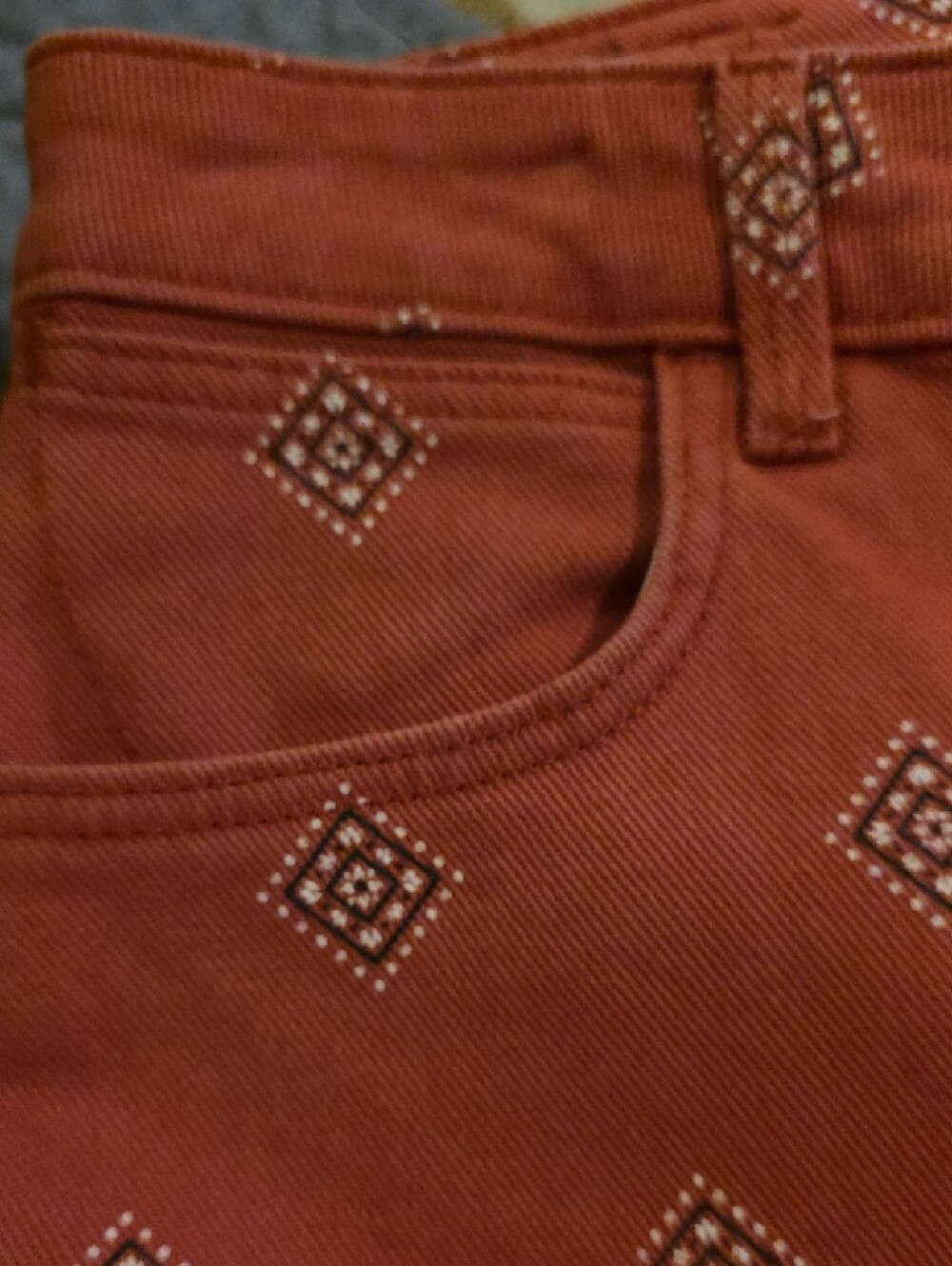 Wrangler Rust-Red High Rise Bold Boot Cut - Picture 6 of 12